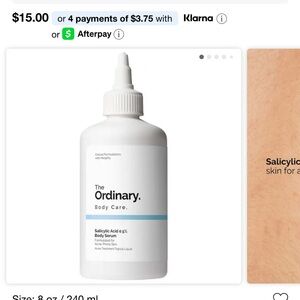 The Ordinary White Body Care Serum New in Box